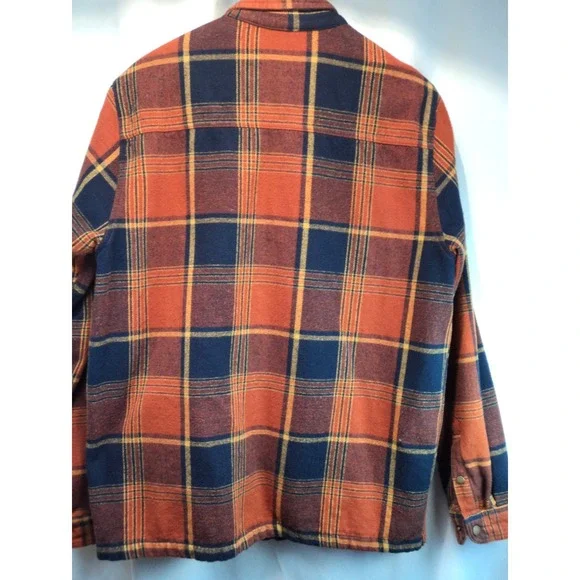 Oneill Men's Lodge Red Flannel Zip Up Jacket Size XL - Picture 2 of 13